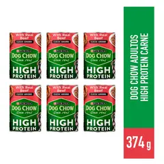 PURINA - Alimento Dog Chow alto en proteínas Carne 6und x 374GR
