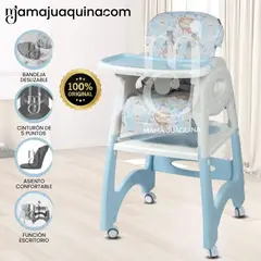 BABY - Silla de Comer 3 en 1 «CHAIRMAN» Light Blue
