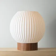 GENERICO - Lámpara de madera con Pantalla 3D Ramasi