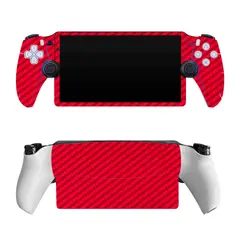 SKIN - Sony Portal ps5 vinil Fibra carbono Rojo