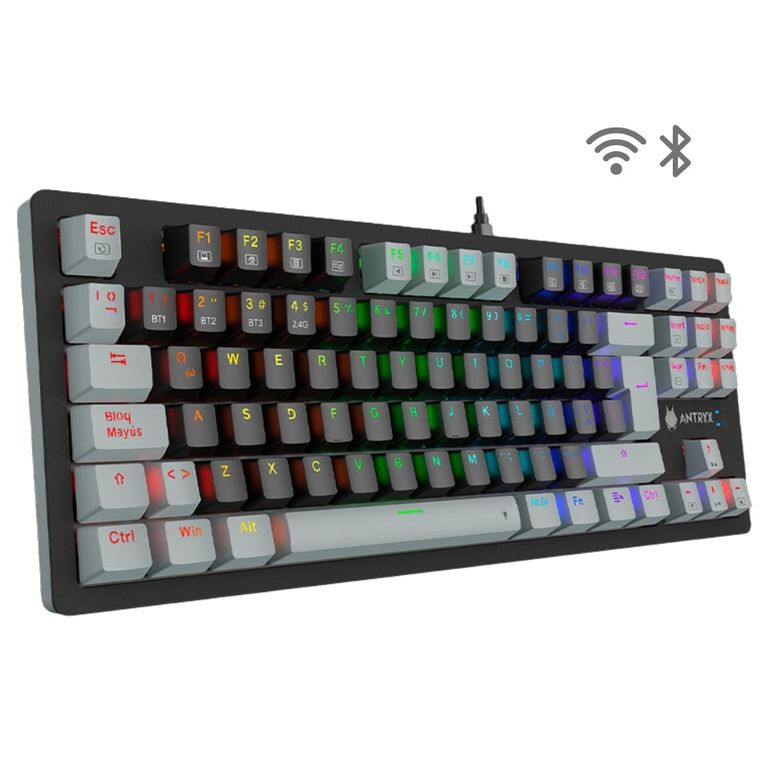 Teclado Mecanico Wireless MK845 TRIX Switch Rojo USB Bluetooth