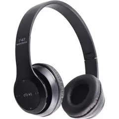 GENERICO - AUDIFONOS BLUETOOTH P47 COLOR NEGRO