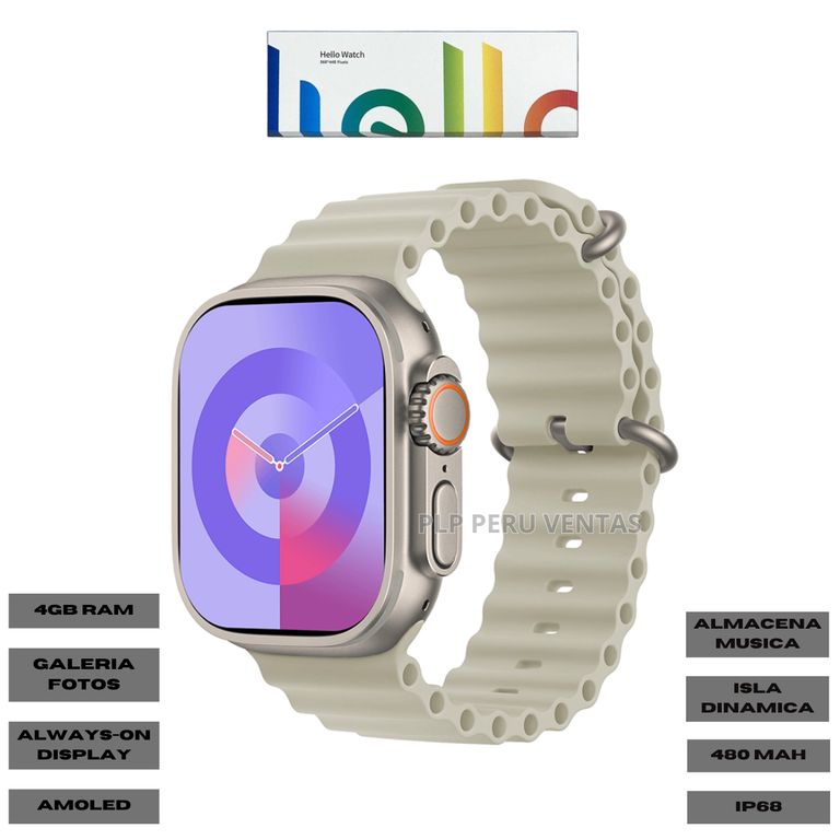 Smartwatch Hello Watch 3 Ultra 2Gene 470mAh Beige