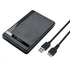 GENERICO - CASE PARA DISCO DURO SATA 2.5" A USB 3.0 PLASTICO NEGRO