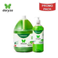 DARYZA - Lavavajilla líquido manzana PROMO PACK