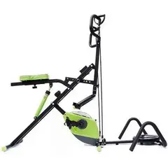 RISUTIMPORT - Máquina Abdominal Bicicleta 5 en 1 Disco Twister + 2 Ligas