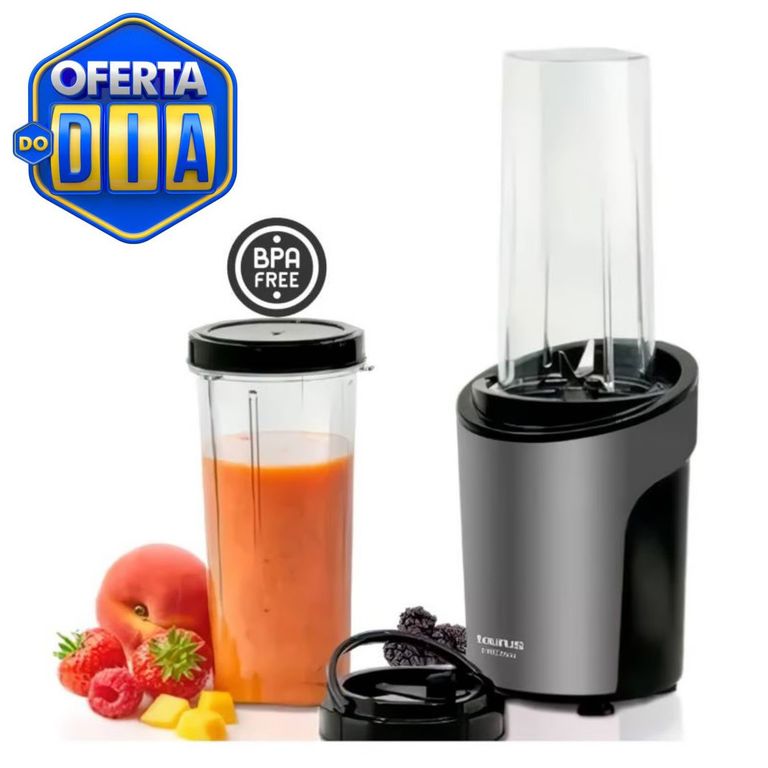 Mini licuadora 600 ML SHAKE AWAY con 2 vasos