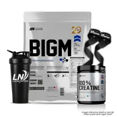UNIVERSE NUTRITION - Bigm 5 kg Ganador de Peso - Vainilla + Creatina 250g + Shaker + Straps