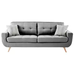 GENERICO - Sofá 3 Cuerpos Berlin - Gris Claro