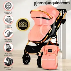 VOYAGE - Coche Travel System «THORINE» con Mochila de Lujo Pink