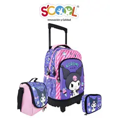 SCOOL - SET MOCHIRUEDAS PLUS EVA 3D KUROMI 804420