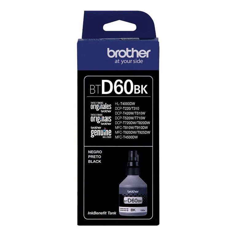 Botella de Tinta BTD60BK Negro rinde 6500 páginas