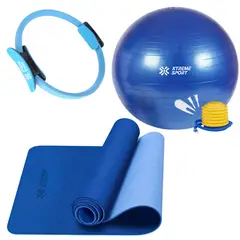 XTREME SPORT - Set Mat de Yoga 4mm + Pelota de Yoga 75cm + Aro de Pilates