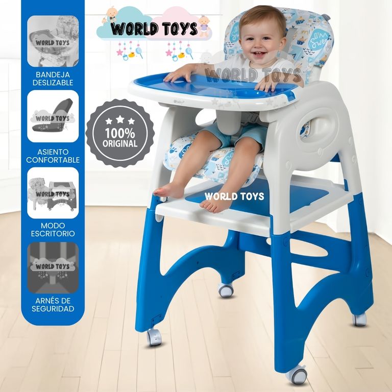 Silla de Comer «CHAIRMAN» Blue
