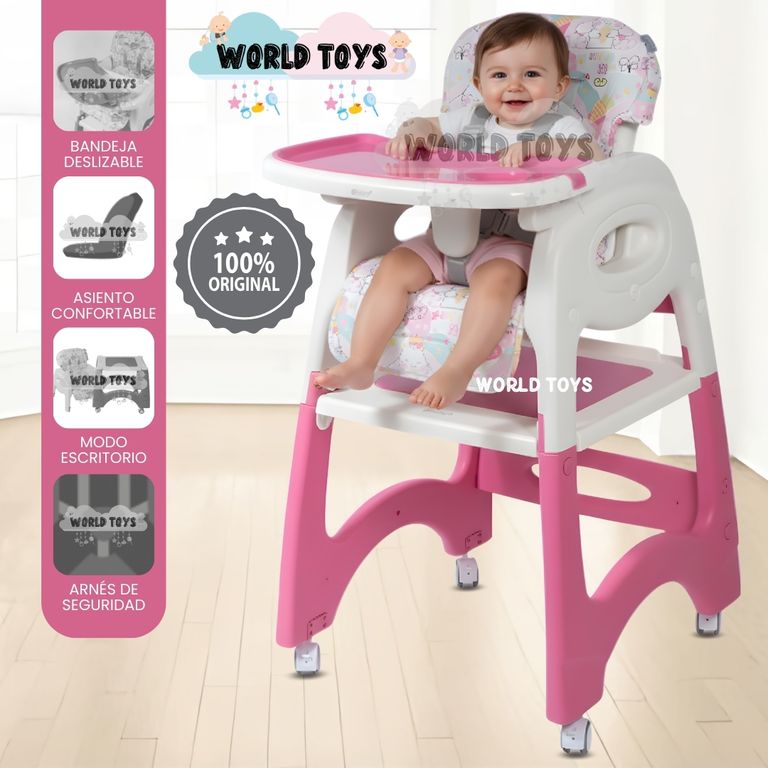 Silla de Comer «CHAIRMAN» Pink