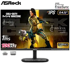 ASROCK - Monitor Gaming CL25FF 25 Full HD IPS 100hz 1Ms AMD FreeSync.