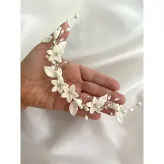 GENERICO - TOCADO TIARA ACCESORIO PARA NOVIA