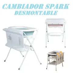 EBABY - Bañera Cambiador y Organizador Desmontable con Drenaje Spark