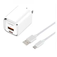 LDNIO - Cargador de Carga Rápida 30W A2317C USB a USB-C