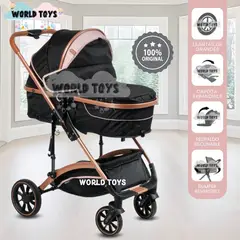 BABY - Coche Cuna Moisés de Lujo «BABY MIAMI» Pink