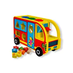 GENERICO - BUS ROJO CON FIGURAS GEOMETRICAS