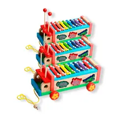 GENERICO - 3 UNID BUS CON XILOFONO Y ENCAJE