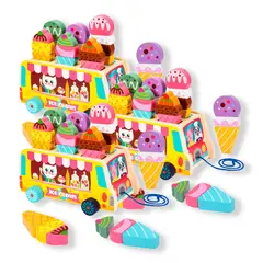 GENERICO - 3 UNID CARRETA DE HELADO