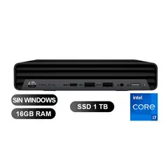 HP - PC MINI PRO 400 G9 I7-12700T, 16GB RAM, 1TB SSD, SIN WINDOWS (8K3Z9LA)