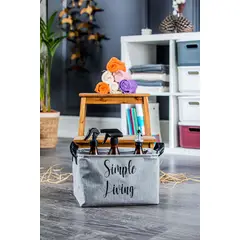 DORELINE - Simple living mini canasta rectangular ploma 30x21x19cm