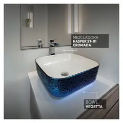 STONE - COMBO BOWL VEGETTA + HASPER ST + DESAGUE POP UP SREBOSE PBOWL 18CM