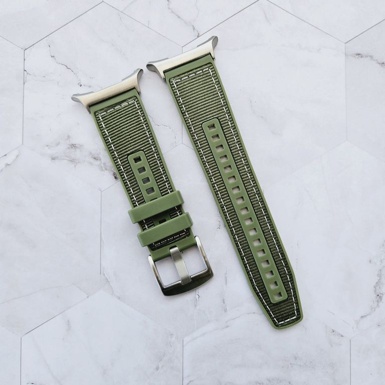 Correa Nylon con Silicona para SAMSUNG WATCH ULTRA - Verde