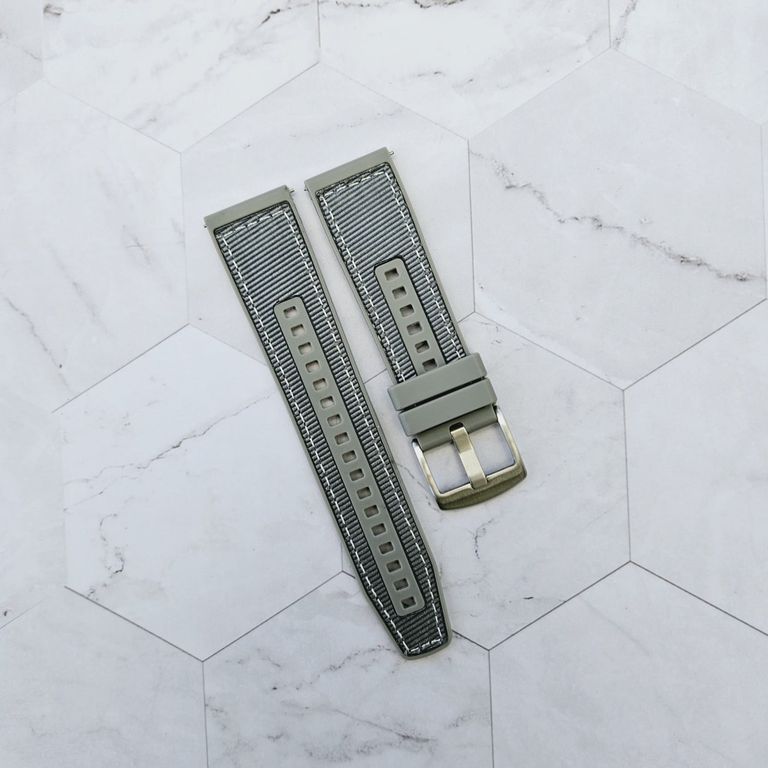 Correa Nylon con Silicona para XIAOMI WATCH S3 - Gris