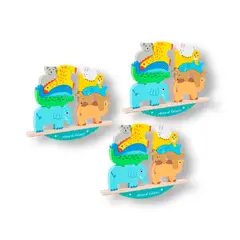 GENERICO - 3UNID JUEGO DE EQUILIBRIO CON ANIMALES