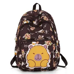 GENERICO - Mochila juvenil capibara escolar mujer multifuncional