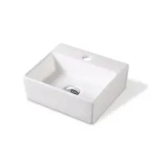 FRATELLI - Bowl de Loza Rectangular Blanco 33x28x11cm