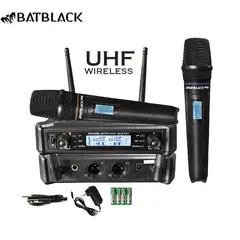 BATBLACK - Micrófono Inalámbrico Profesional BT-M40 PRO Multifrecuencia