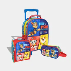SCOOL - SET 3P MALETA ESCOLAR PARA NIÑOS 803344 PAW PATROL