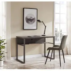 NACION MUEBLES - ESCRITORIO OSCAR COLOR GRIS OSCURO