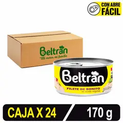 BELTRAN - Filete De Bonito Beltrán En Ac. Vegetal 170 Gr Caja X 24 U.