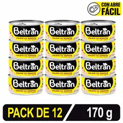 BELTRAN - Filete De Bonito Beltrán En Ac. Vegetal 170 Gr Caja X 12 U.