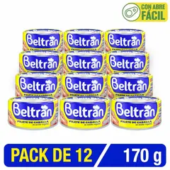 BELTRAN - Filete De Caballa Beltrán En Ac. Vegetal 170 Gr Caja X 12 U.