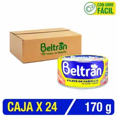 BELTRAN - Filete De Caballa Beltrán En Ac. Vegetal 170 Gr Caja X 24 U.