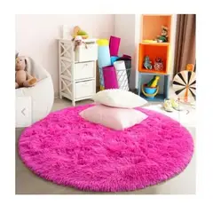 GENERICO - Bajada de Cama Redonda 150cm fucsia