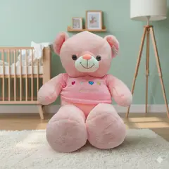 GENERICO - Peluche Rosado Con Chompa Rosada