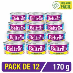 BELTRAN - Grated De Jurel En Agua Y Sal 170G Caja X 12 U.