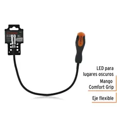 TRUPER - Iman flexible con Led carga 3kg 58cm