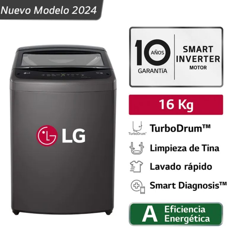Lavadora TurboDrum 16KG WT16BVTB Negro