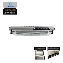 INDURAMA - Campana Extractora 3 Velocidades CEI-602CRP
