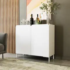 BRV MOVEIS - Aparador Rumi 81x35x90 cm Negro