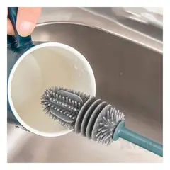 RYBIU IMPORT - Pack4 Cepillo Sencillo de Utilizar Celeste Y+Papel de Regalo